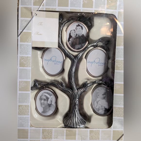 Inspirations By Heirloom Hanging Picture Family Tree Tabletop Photo Holder Gift - Picture 2 of 5